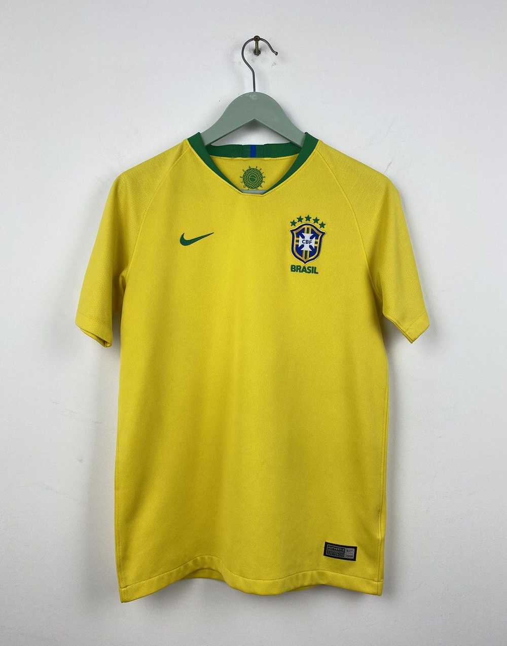 Nike × Soccer Jersey Brazil 2018 2019 Home Soccer… - image 1