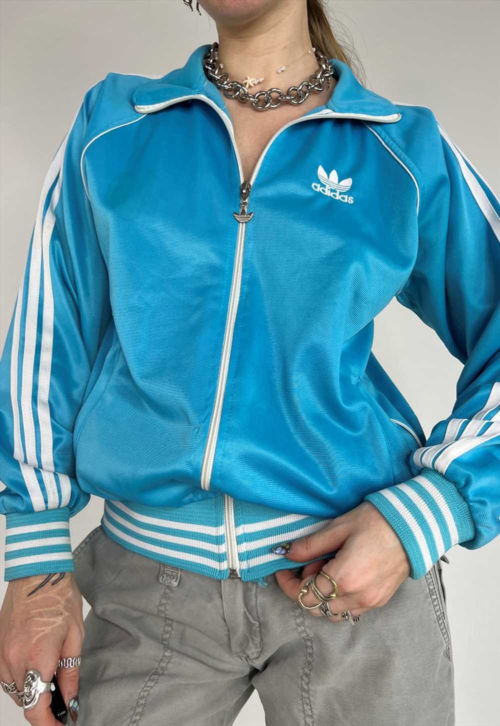 Vintage Y2k Jacket Adidas Track Tracksuit 90s Spo… - image 1