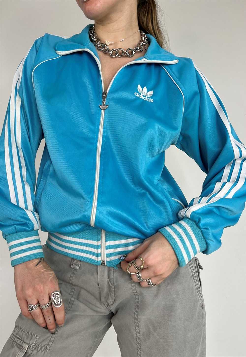 Vintage Y2k Jacket Adidas Track Tracksuit 90s Spo… - image 2