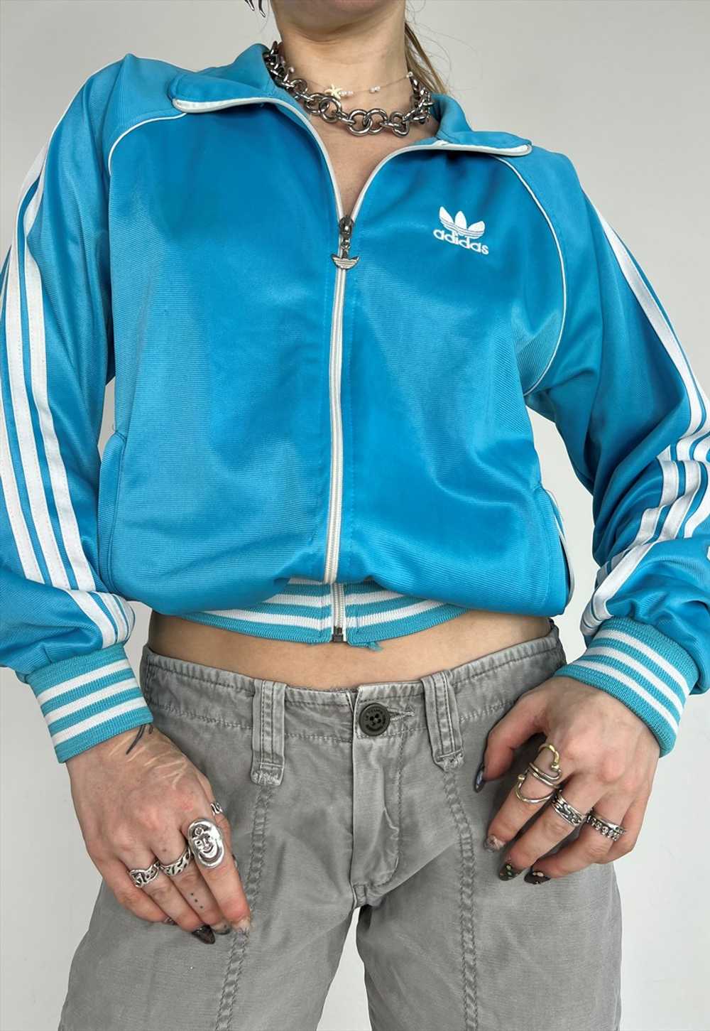 Vintage Y2k Jacket Adidas Track Tracksuit 90s Spo… - image 3