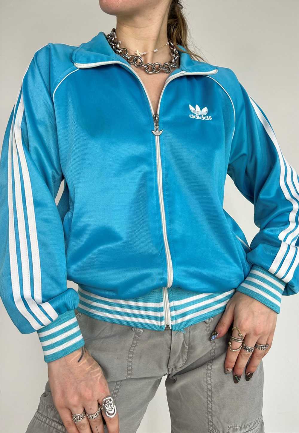 Vintage Y2k Jacket Adidas Track Tracksuit 90s Spo… - image 4