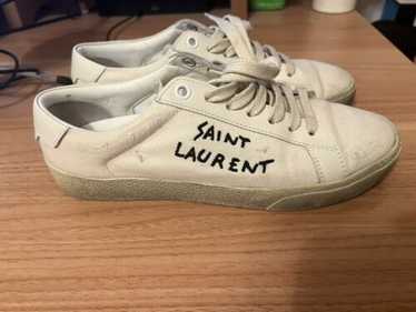 ★SAINT LAURENT★COURT CLASSIC SL/06 EMBROIDERED SNEAKERS★ Saint Laurent Court Classic SL/06 Embroidered Sneakers In