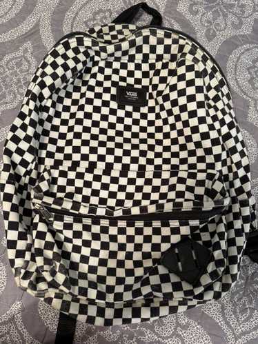 Vans Vans black and white checkered backpack