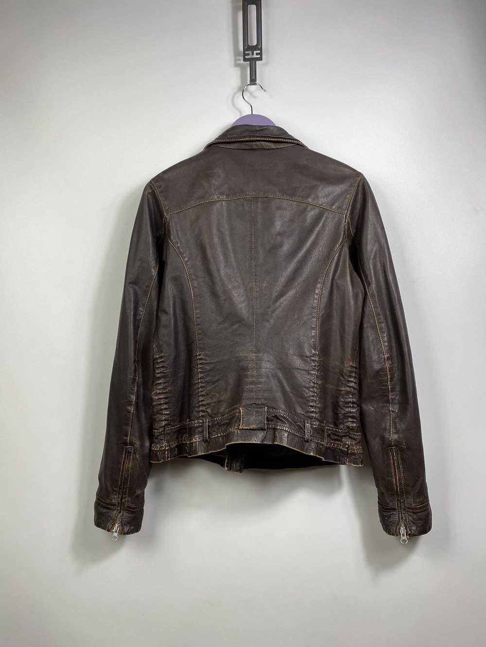 Avant Garde × Leather Jacket × Vintage Vintage EC… - image 2