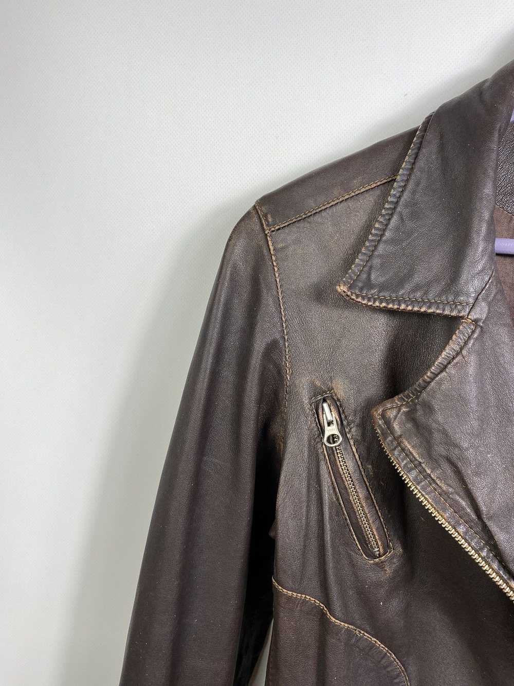 Avant Garde × Leather Jacket × Vintage Vintage EC… - image 6