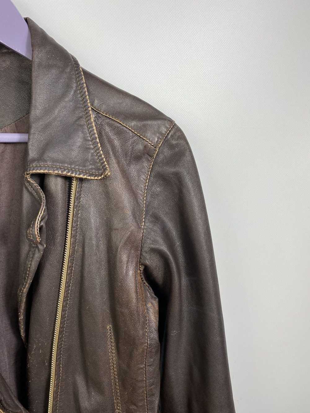 Avant Garde × Leather Jacket × Vintage Vintage EC… - image 7