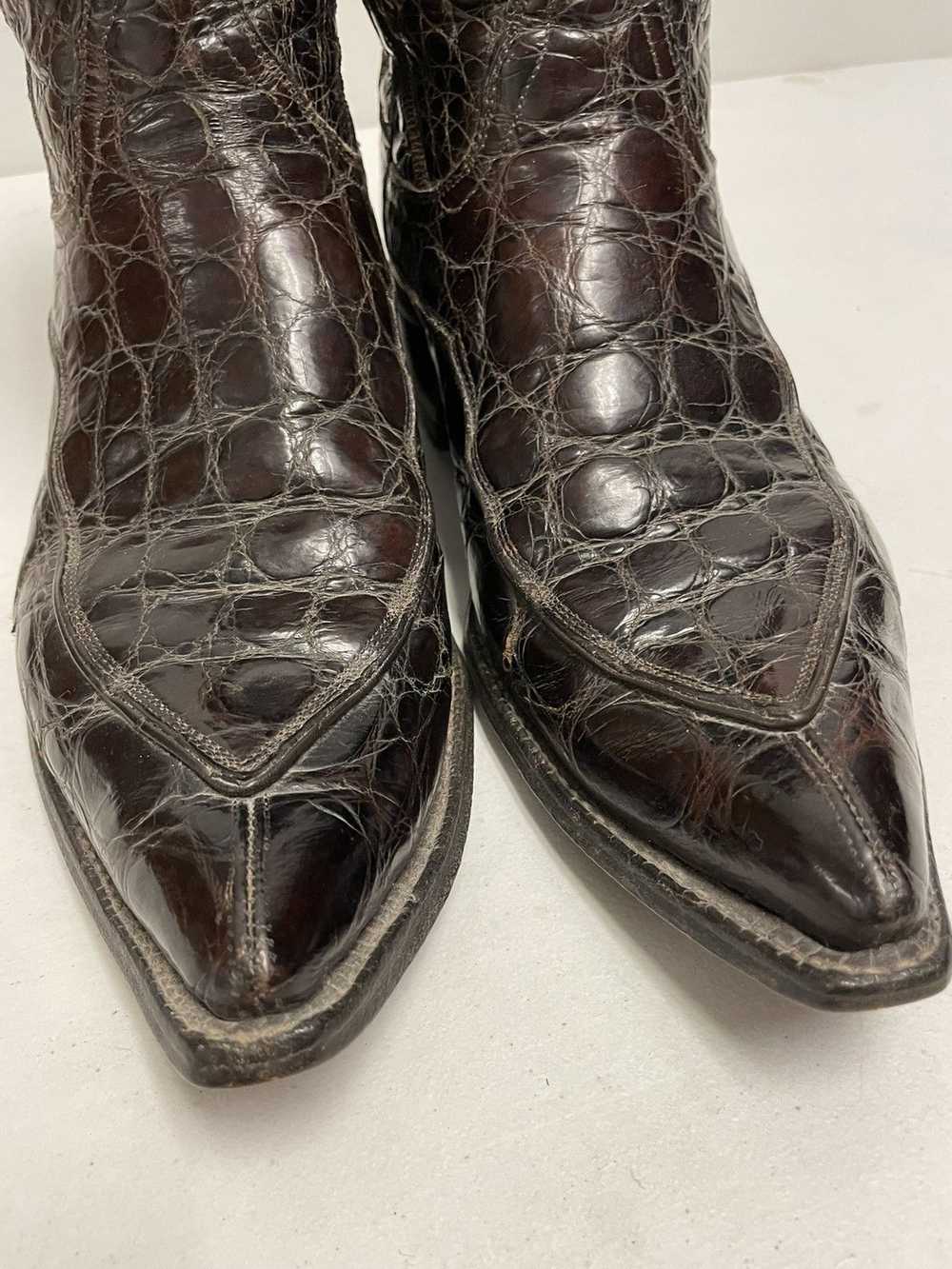 Tony Lama × Vintage Vintage Genuine Alligator Boo… - image 7