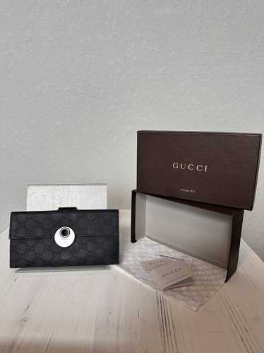 Gucci Gucci Monogram Eclipse Continental Wallet