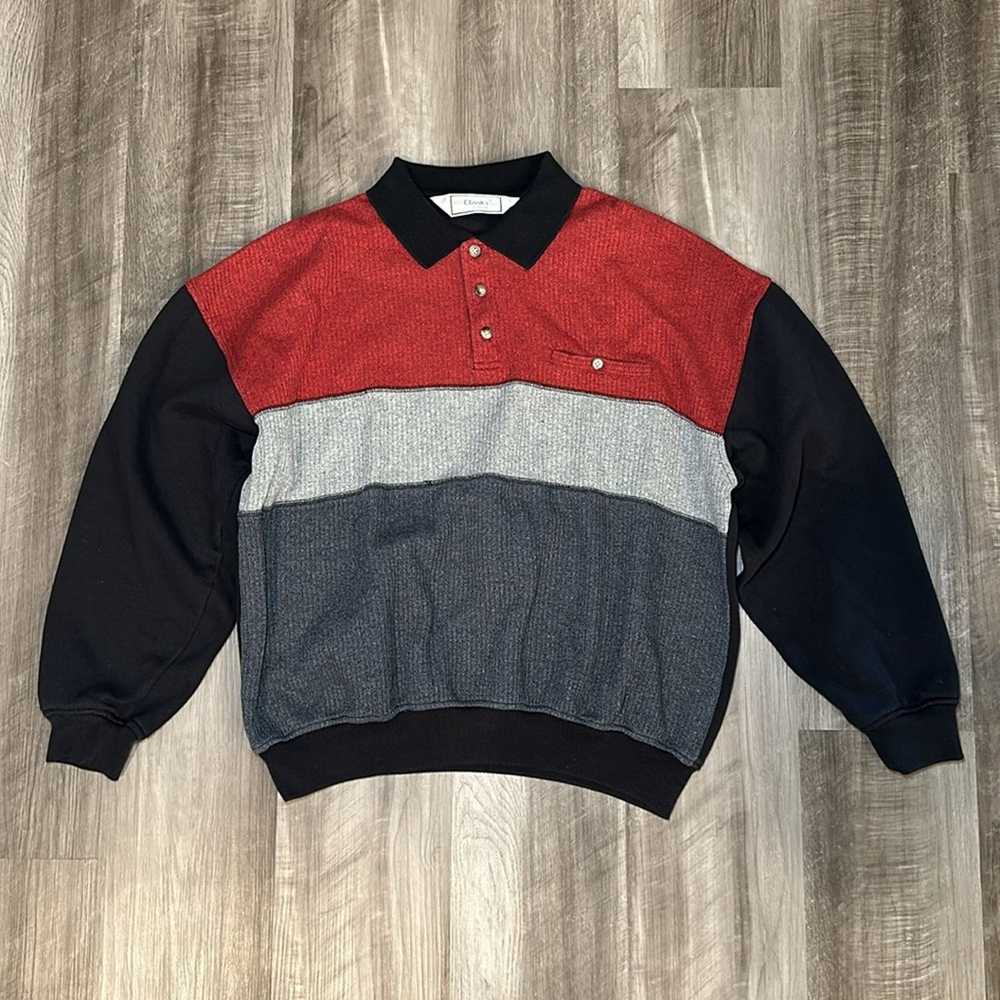 1 Classics by Palmland Long Sleeve Sweater Polo -… - image 2