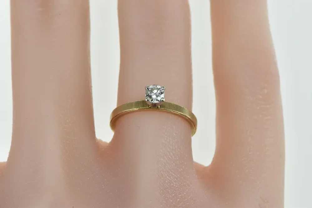 14K 0.27 Ct Diamond Solitaire Classic Engagement … - image 5