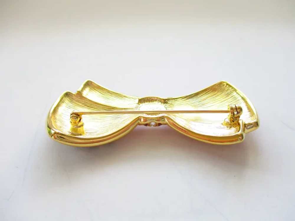 Vintage Joan Rivers Patriotic Ribbon Bow Brooch R… - image 10