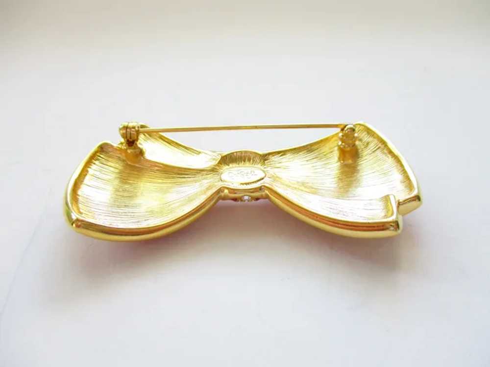 Vintage Joan Rivers Patriotic Ribbon Bow Brooch R… - image 8