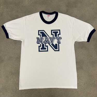 Vintage Vintage 1980s US Navy Military Ringer Tee… - image 1