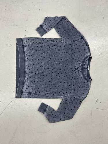 Designer Cozy Star-Patterned Blue Sweatshirt - Per