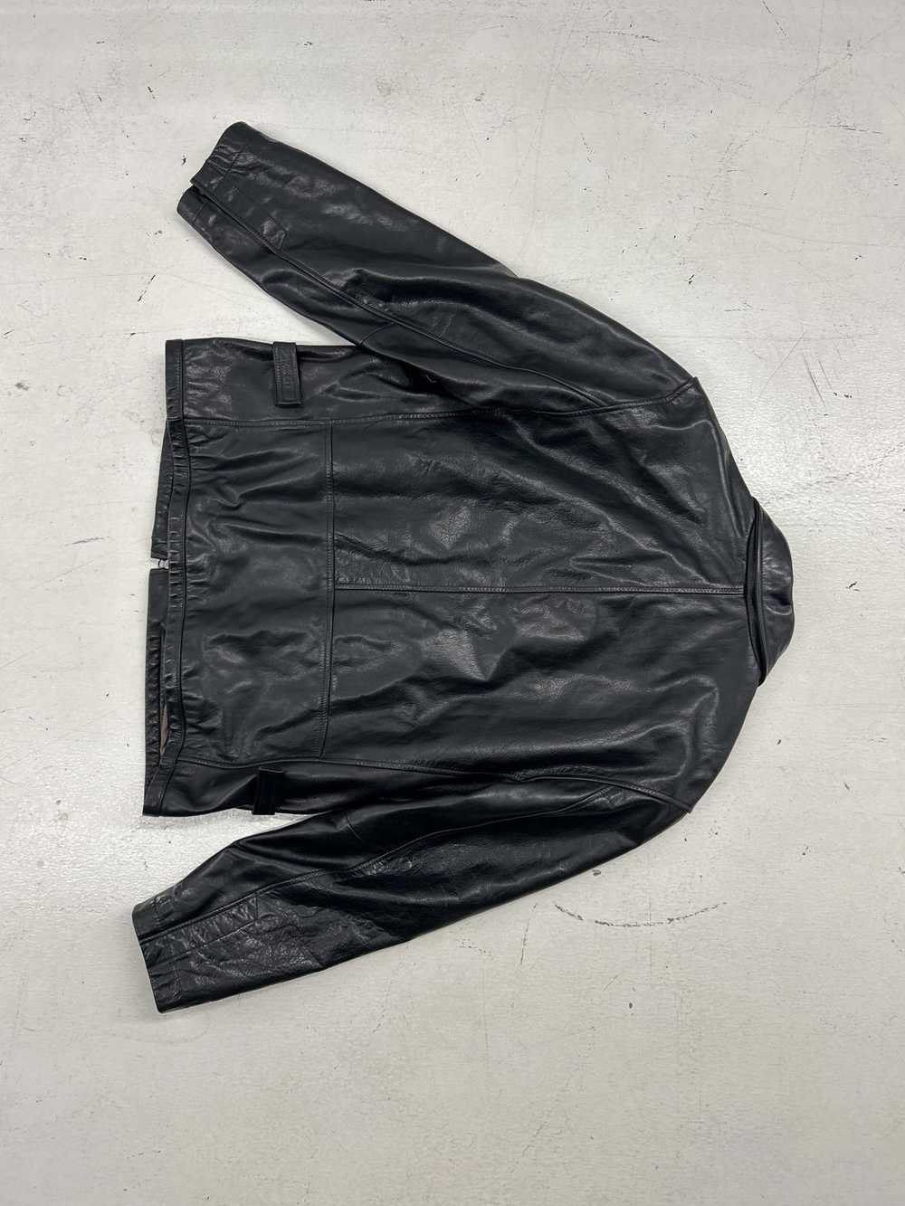 Designer Classic Black Leather Jacket for Men - T… - image 3