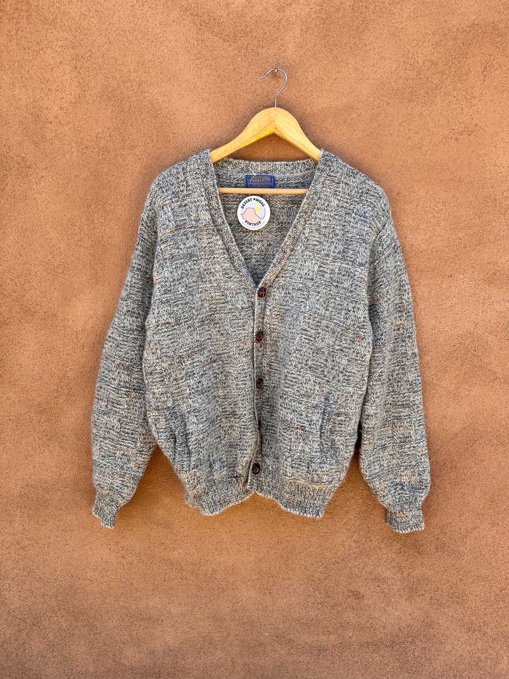 Confetti Gray Pendleton Wool Cardigan - image 1