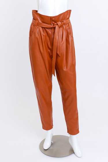 GUCCI Leather Paperbag Pants