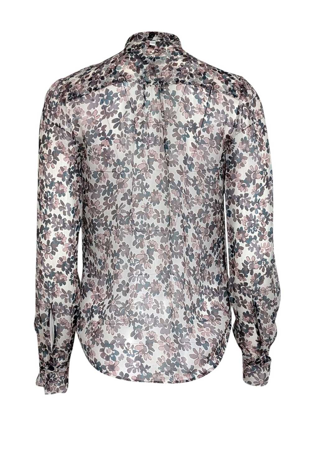 Rag & Bone - Off-White w/ Mauve & Teal Floral Pri… - image 3