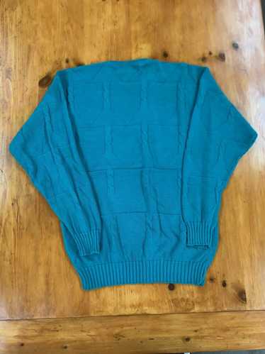 Cardigan × Coloured Cable Knit Sweater × Vintage … - image 1