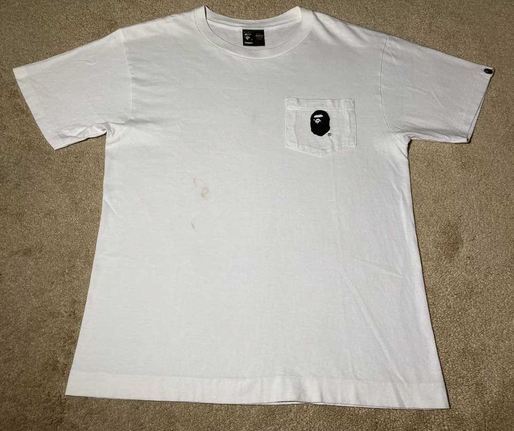 Bape 2004 Bape Pocket Tee White Logo Medium Ape F… - image 2