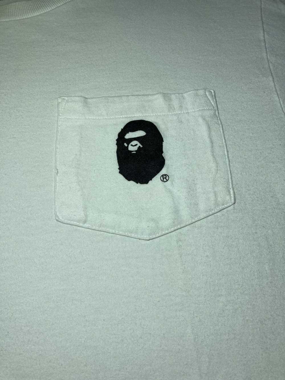 Bape 2004 Bape Pocket Tee White Logo Medium Ape F… - image 5