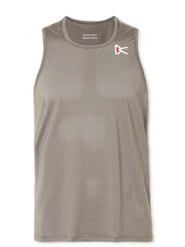 District Vision Perforated Stretch-Jersey Running 