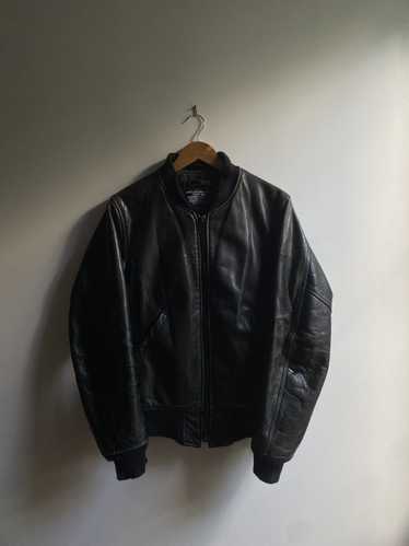 Schott Vintage Schott MA-1 Leather Bomber Jacket - image 1