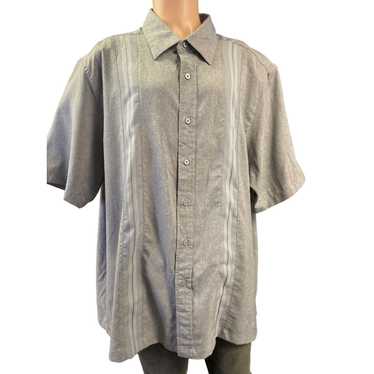 Haggar Haggar Men's Gray Short Sleeve Button up S… - image 1