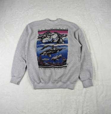 Tultex Vtg SeaworldOrca Killer Whales Crewneck Sw… - image 1