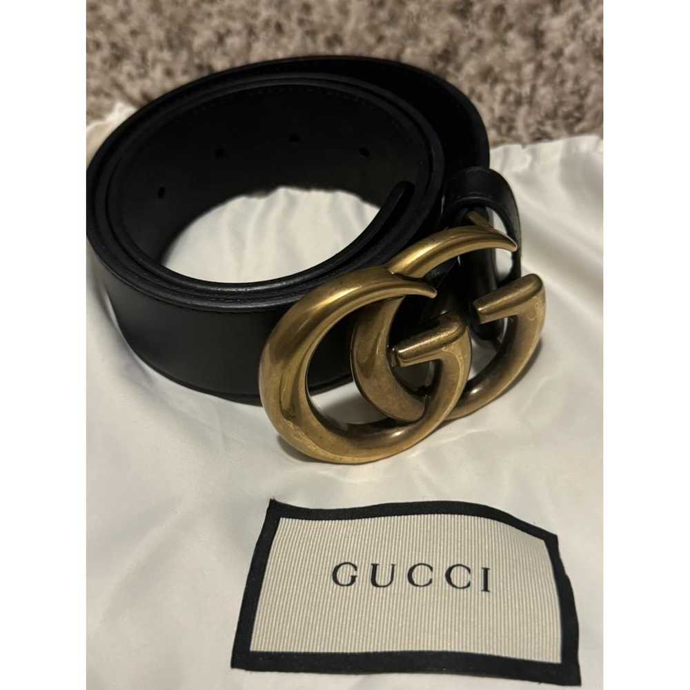 Gucci Gg Buckle leather belt - image 2