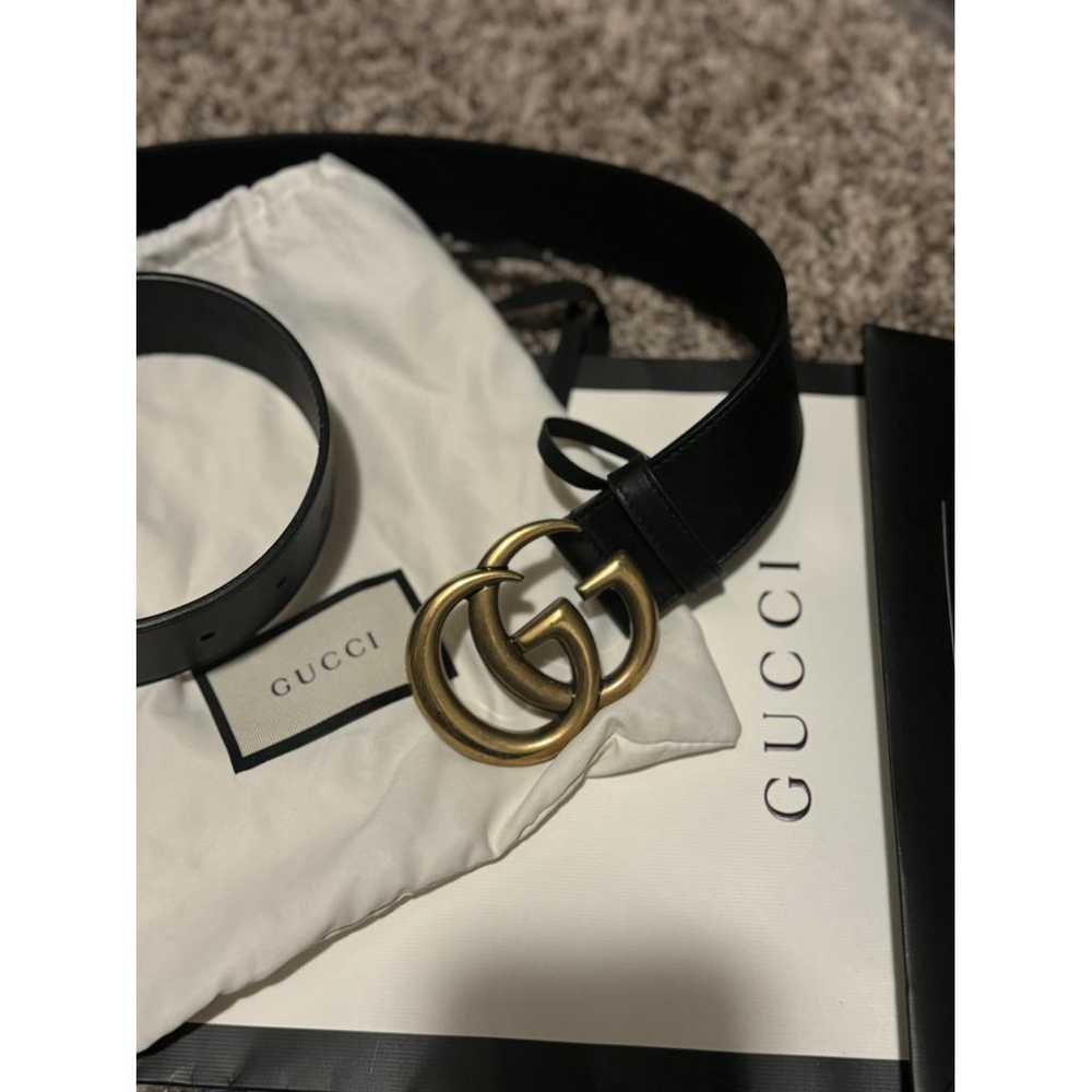 Gucci Gg Buckle leather belt - image 6