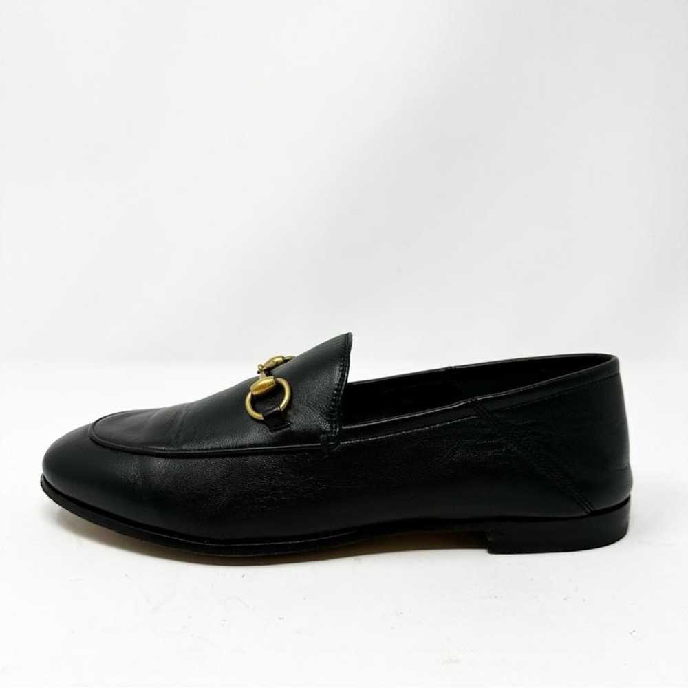 Gucci Brixton leather flats - image 10