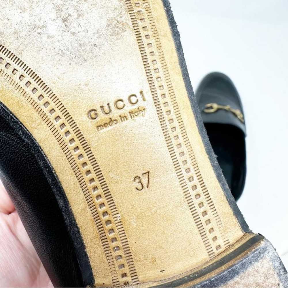 Gucci Brixton leather flats - image 12