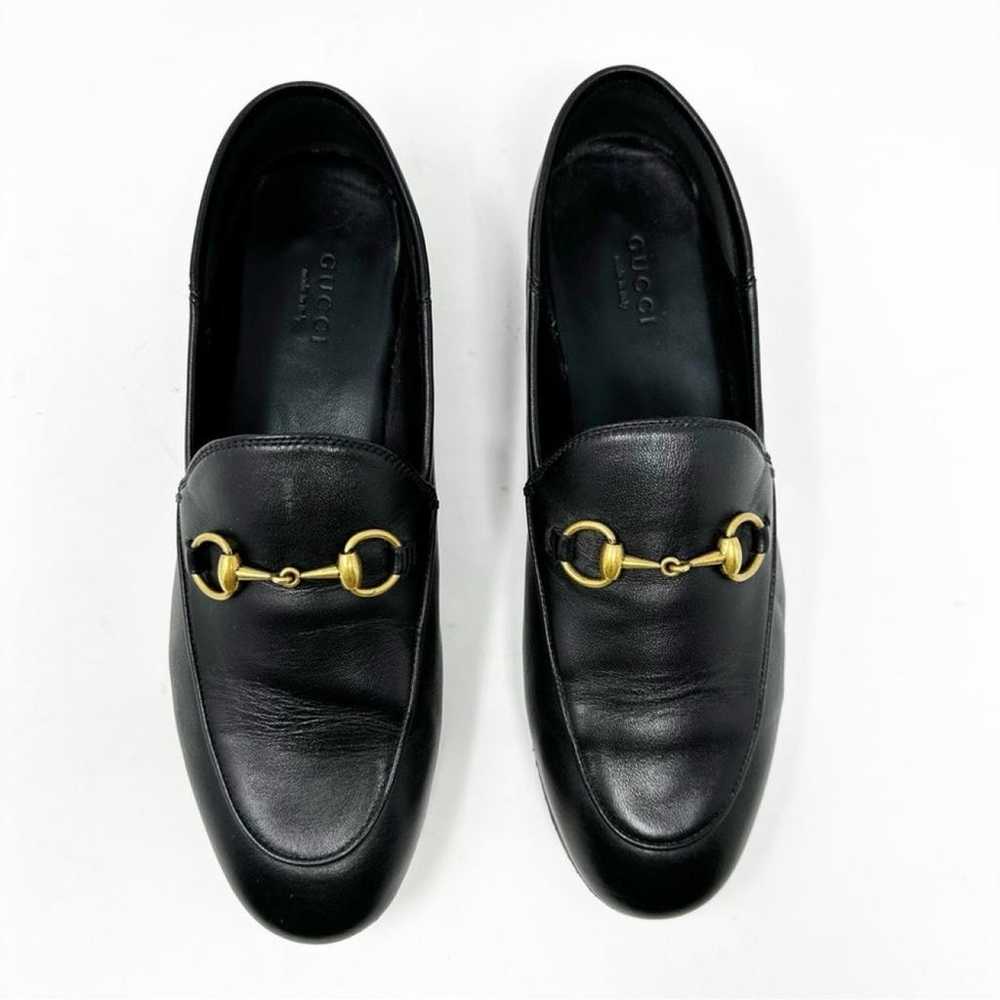 Gucci Brixton leather flats - image 2