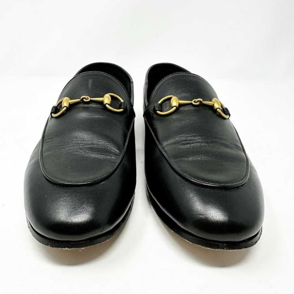 Gucci Brixton leather flats - image 4