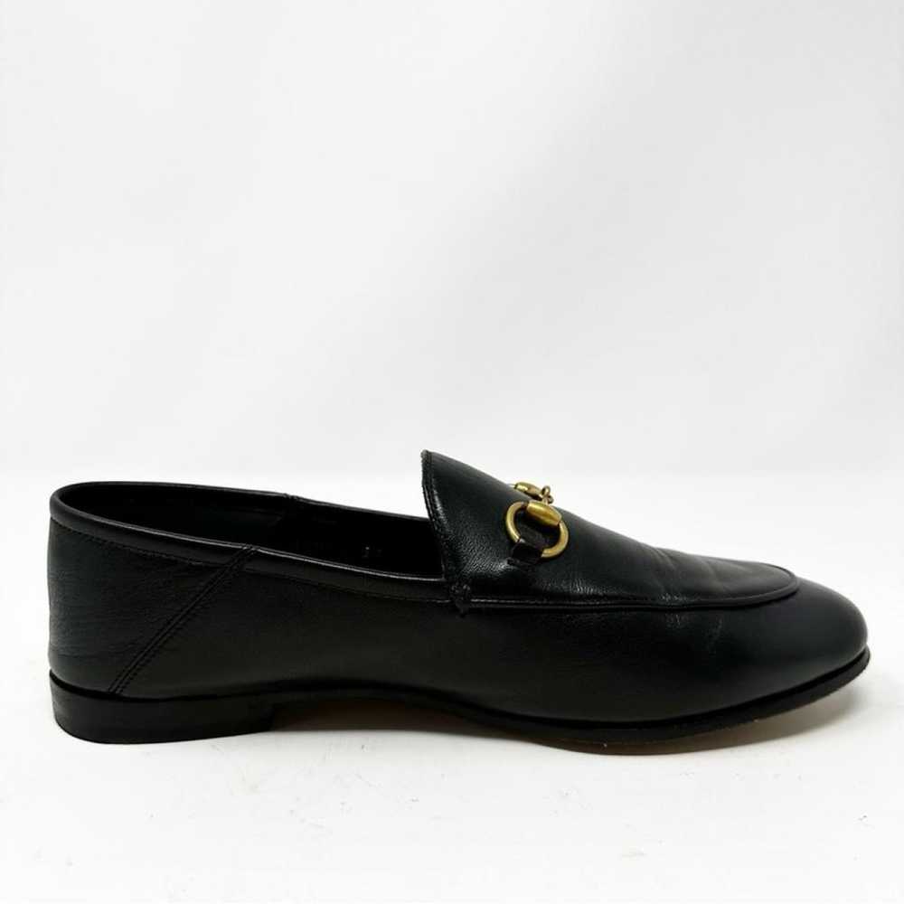 Gucci Brixton leather flats - image 9