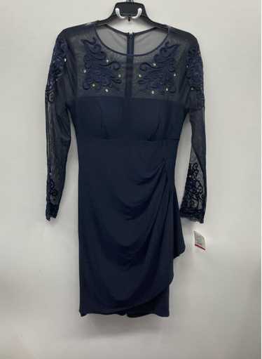 Xscape Women Navy Formal Long Sleeve Dress Sz 6 N… - image 1