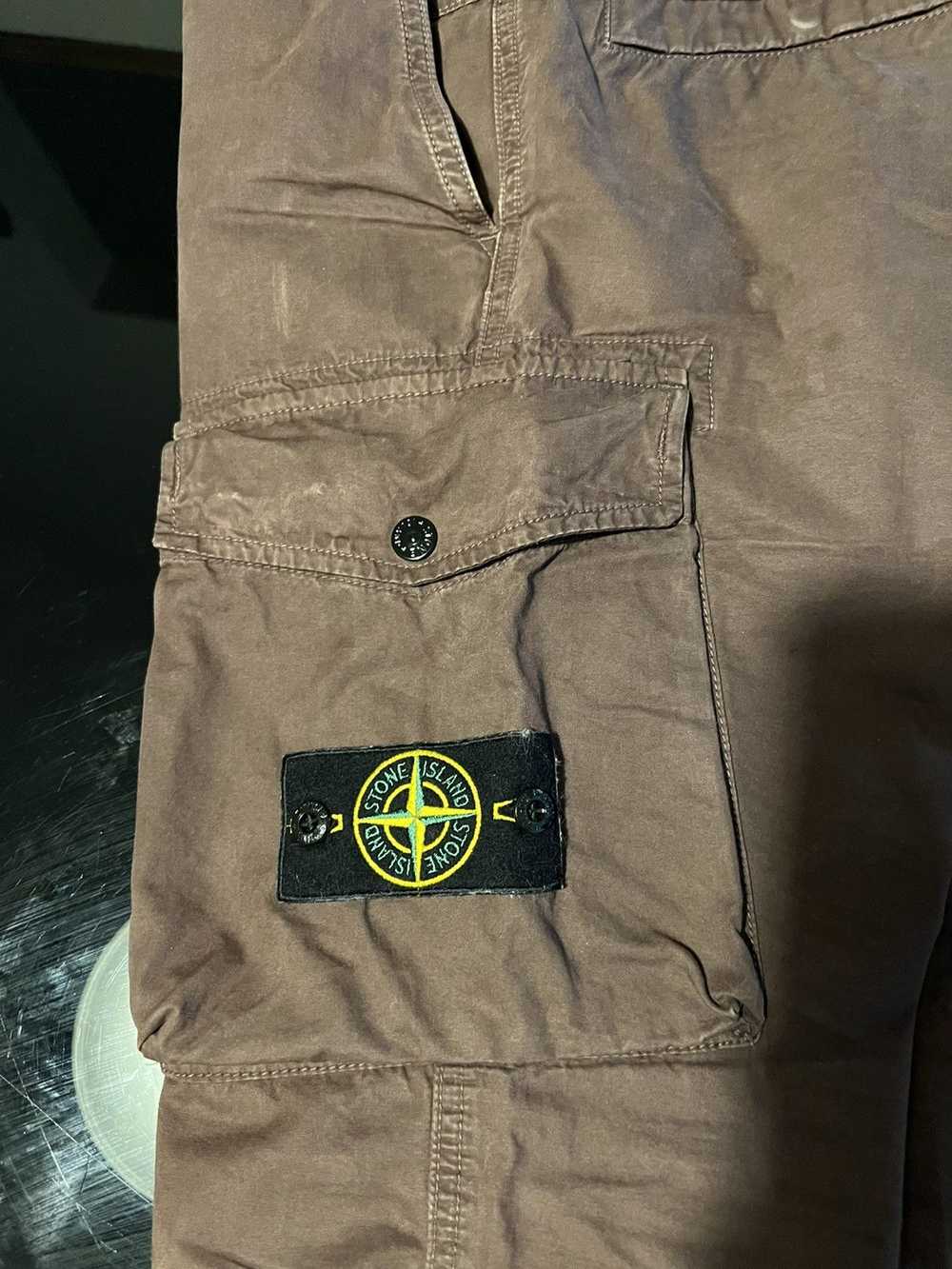 Stone Island Stone island brown cargo pants - image 4