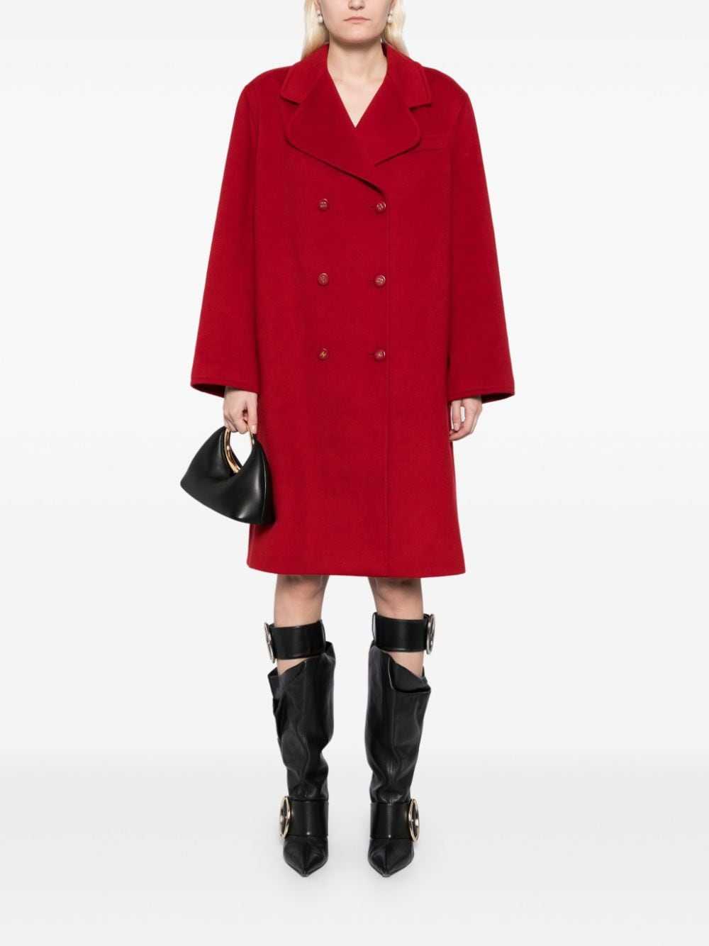 CHANEL Pre-Owned 1995 double-breasted coat - Red - image 2