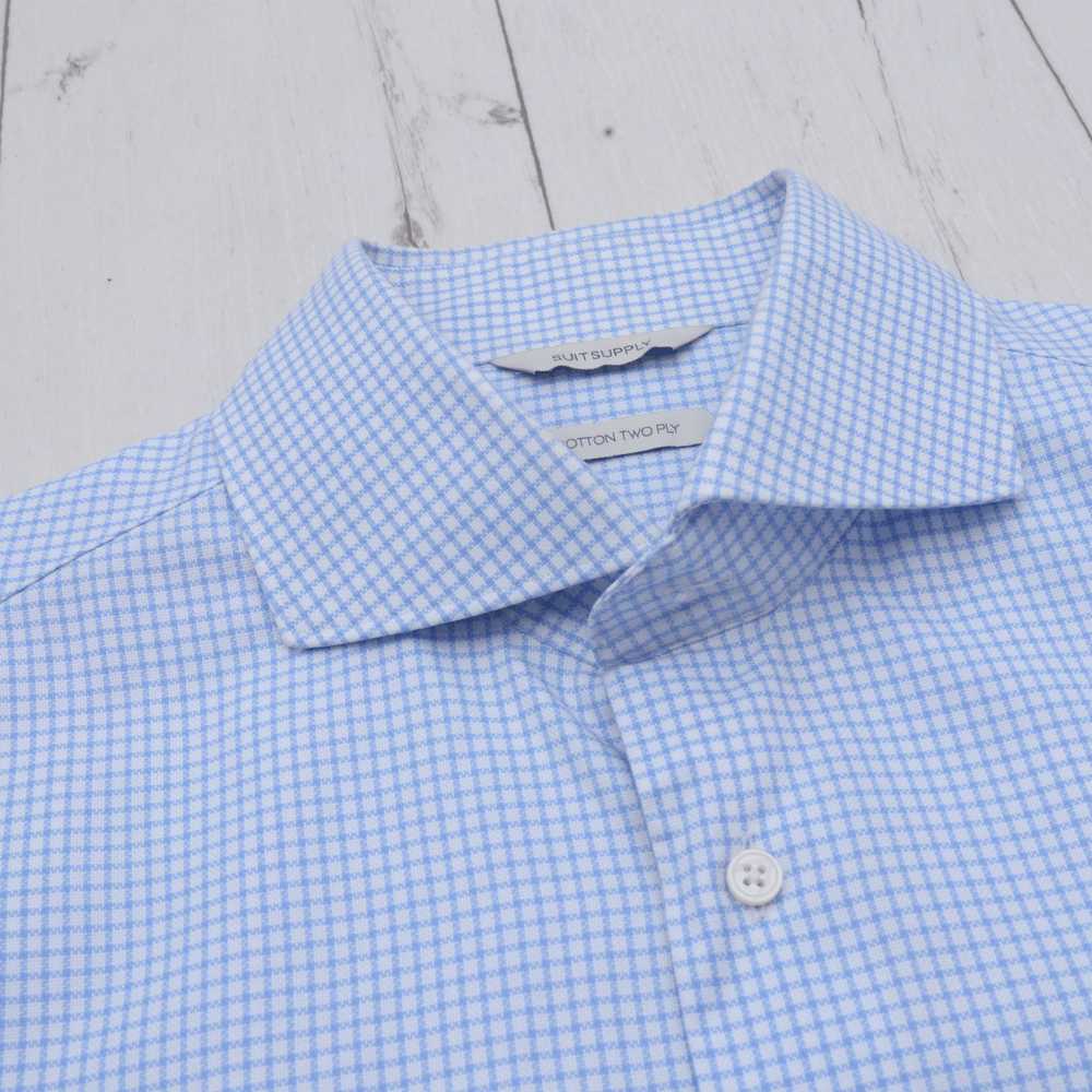 Luxury × Suitsupply Suitsupply Check Shirt Cotton… - image 5