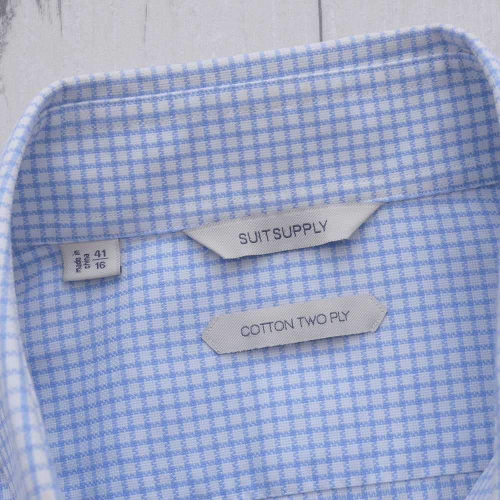 Luxury × Suitsupply Suitsupply Check Shirt Cotton… - image 7