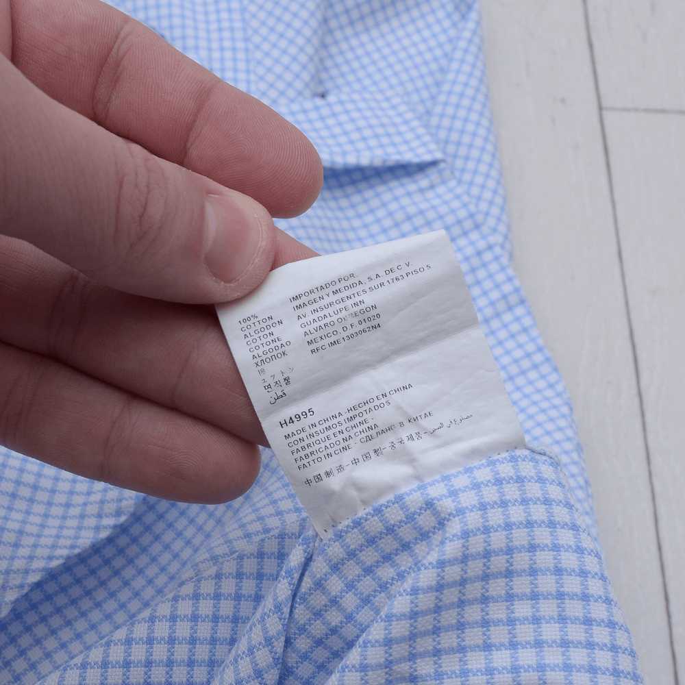 Luxury × Suitsupply Suitsupply Check Shirt Cotton… - image 9