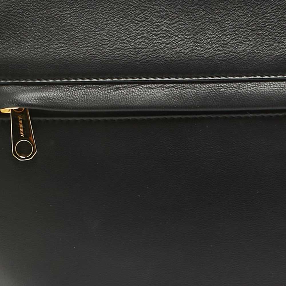 Burberry BURBERRY Black Leather Large Olympia Sho… - image 4