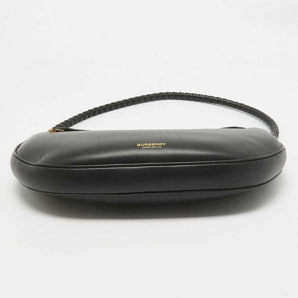 Burberry BURBERRY Black Leather Large Olympia Sho… - image 6