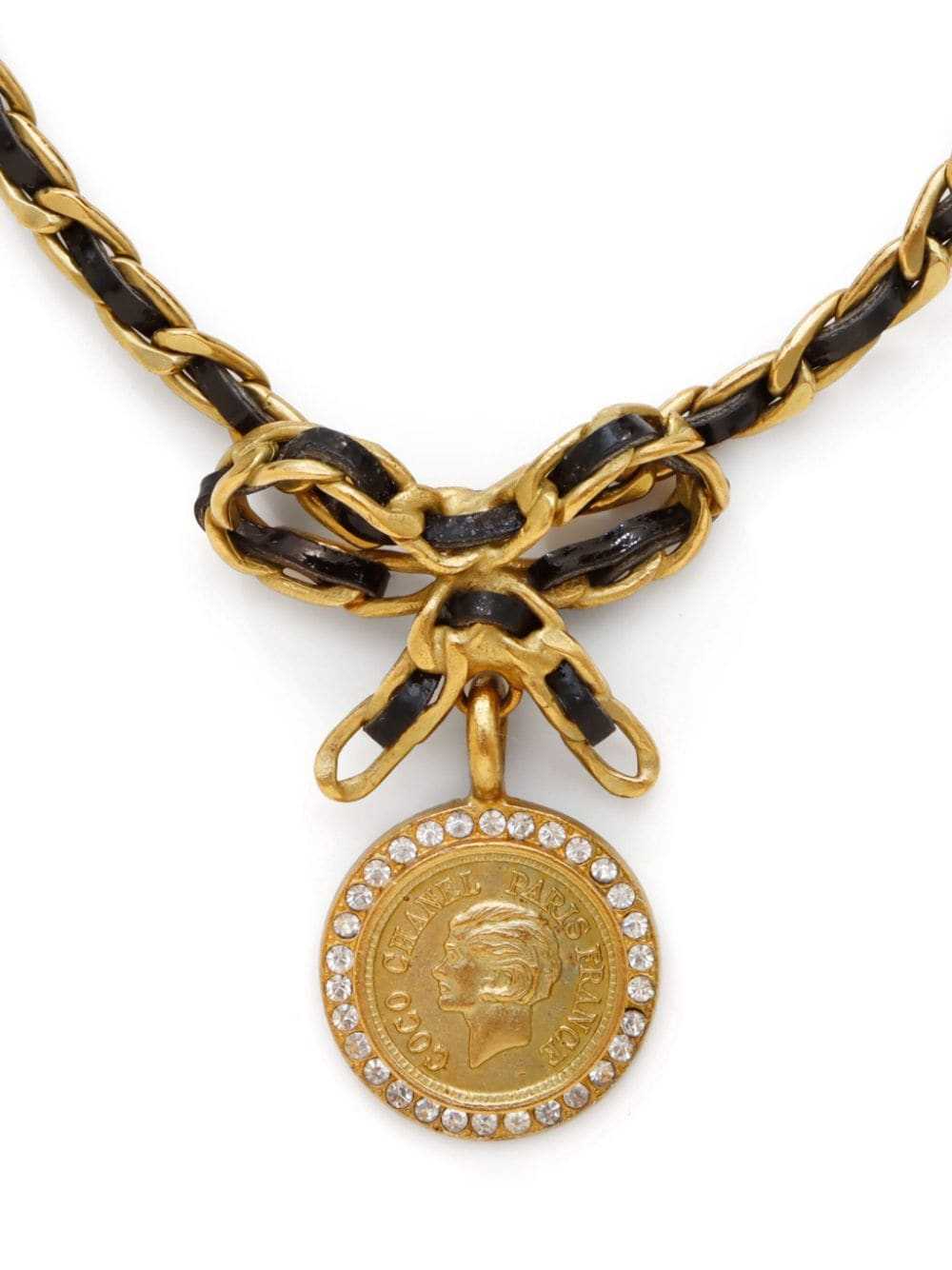 CHANEL Pre-Owned 1995 Mademoiselle profile pendan… - image 2