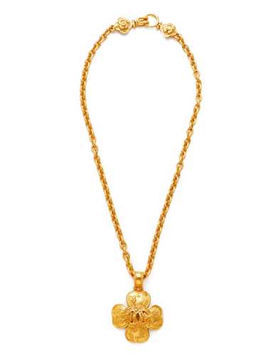 CHANEL Pre-Owned 1996 Clover necklace - Gold - image 1