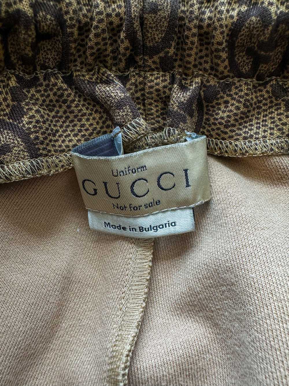 Gucci Gucci Tan Monogram Striped Track Pants - image 3