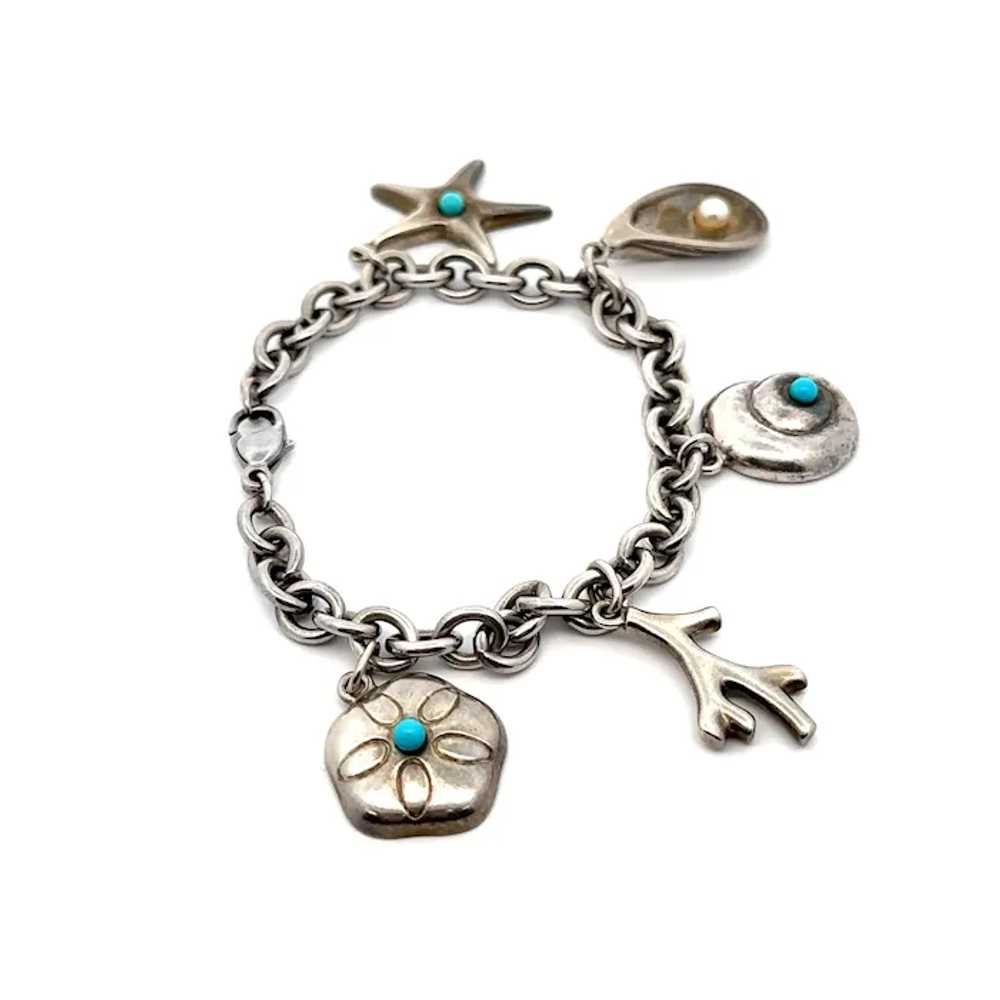 Tiffany & Co. Silver Turquoise and Pearl Sea Life… - image 2