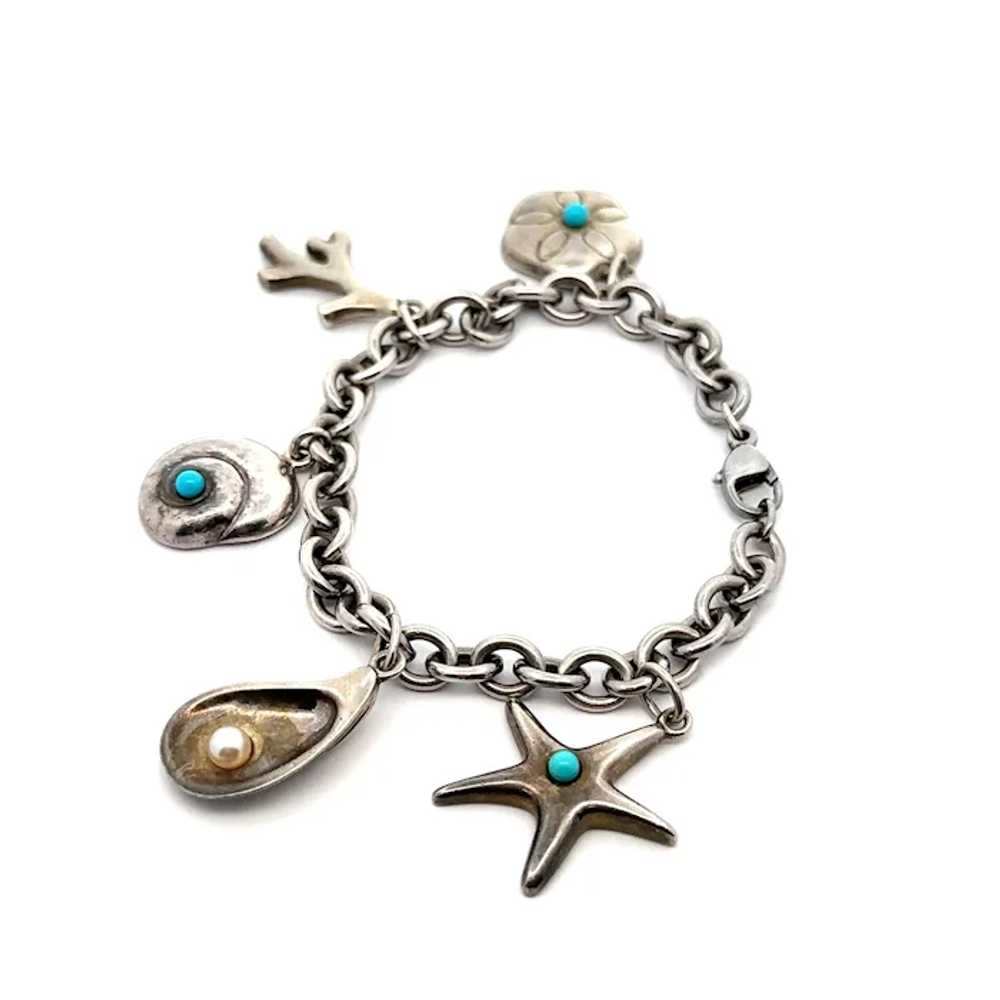 Tiffany & Co. Silver Turquoise and Pearl Sea Life… - image 4