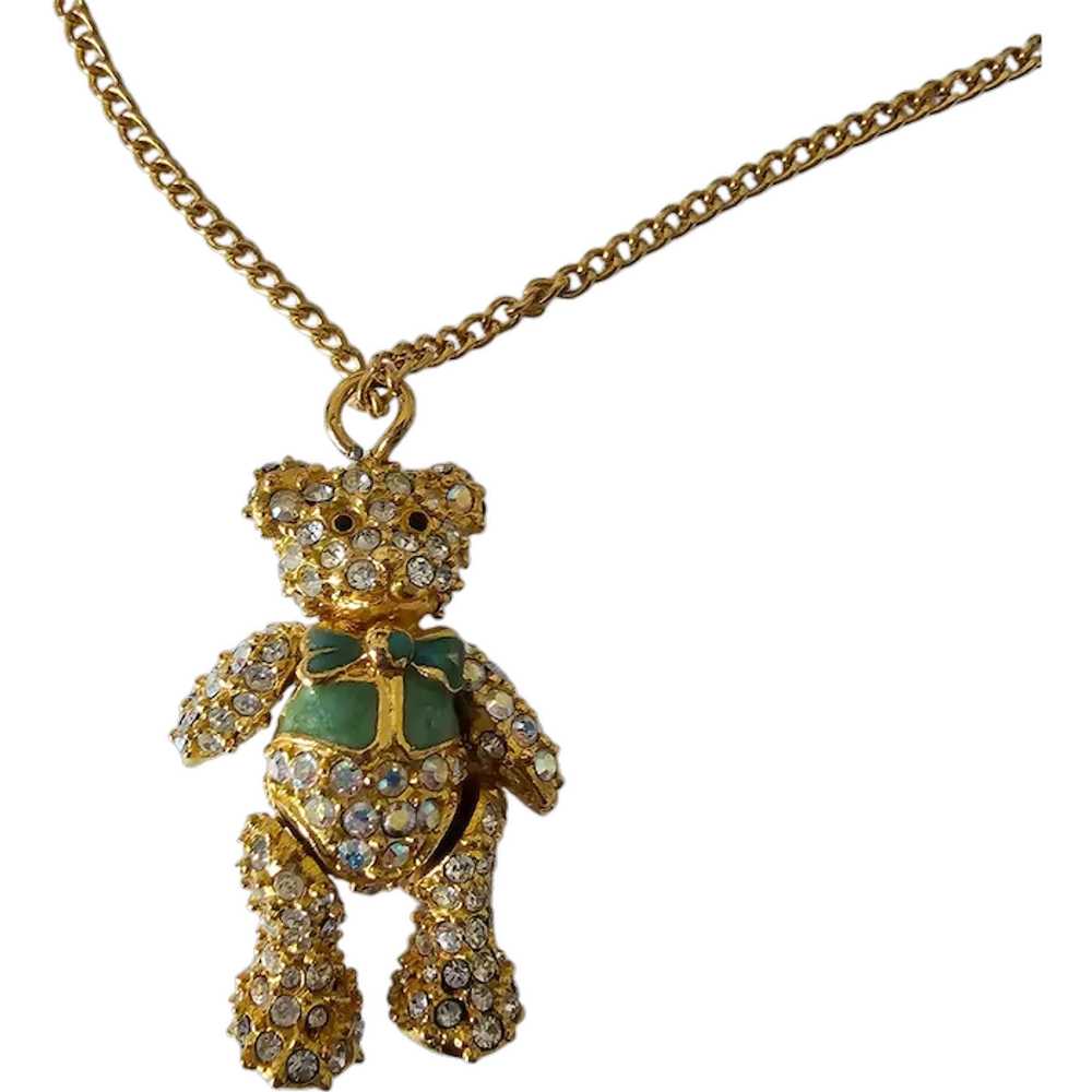 Articulated Teddy Bear Pendant - image 1